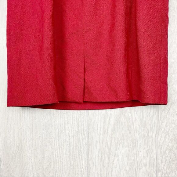 Brooks Brother | Red Boat Neck Sleeveless Mini Sheath Dress Size 4 - Picture 10 of 13